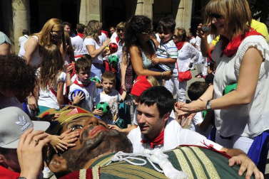 Imágenes de este acto en el último día de fiestas.