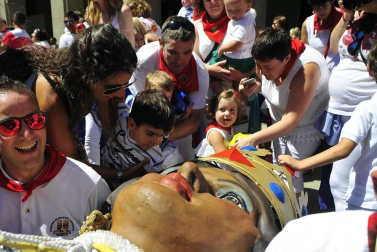 Imágenes de este acto en el último día de fiestas.