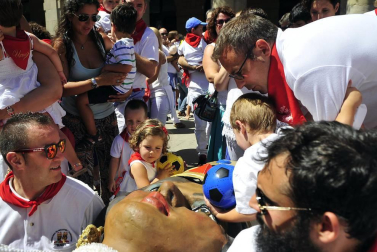 Imágenes de este acto en el último día de fiestas.