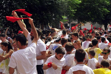 Imágenes del cohete de Marcilla 2017.