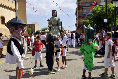 Imágenes de la procesión en honor a San Bartolomé en Marcilla.