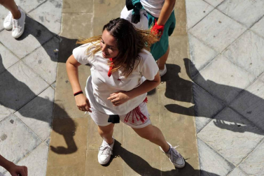 Imágenes del cohete de fiestas de Pitillas