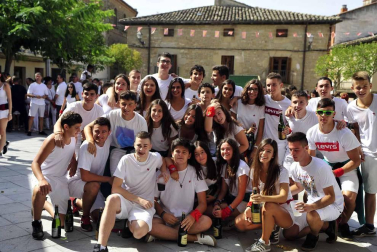 Imágenes del cohete de fiestas de Pitillas