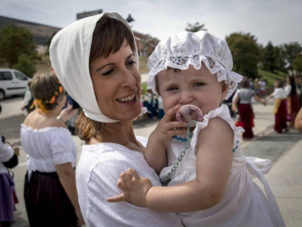 Imágenes de la fiesta medieval en Tiebas.