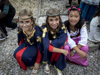 Imágenes de la fiesta medieval en Tiebas.