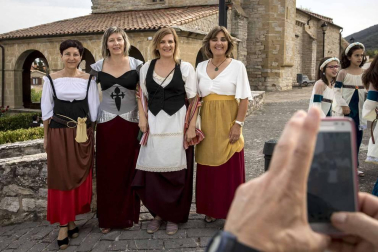 Imágenes de la fiesta medieval en Tiebas.