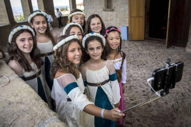 Imágenes de la fiesta medieval en Tiebas.