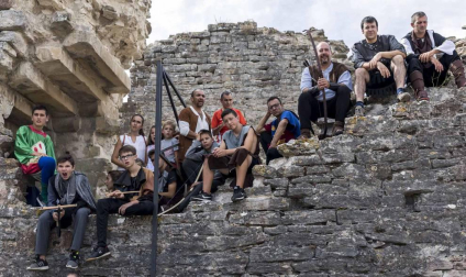 Imágenes de la fiesta medieval en Tiebas.