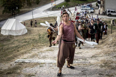 Imágenes de la fiesta medieval en Tiebas.