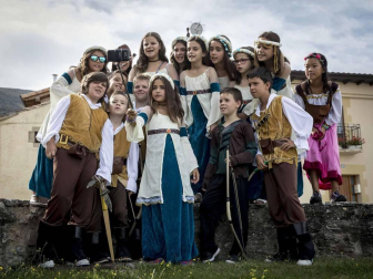 Imágenes de la fiesta medieval en Tiebas.