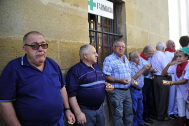 Imágenes del cohete de fiestas en Murillo del Fruto