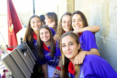 Imágenes del cohete de fiestas en Murillo del Fruto