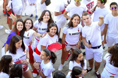 Imágenes del cohete de fiestas en Murillo del Fruto