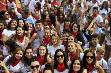 Imágenes del cohete de Caparroso.