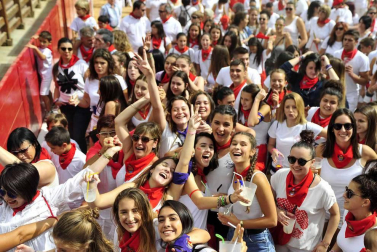 Imágenes del cohete de Caparroso.