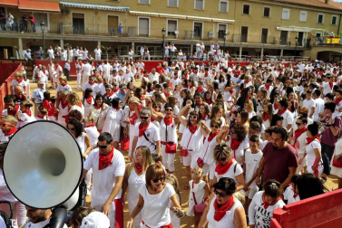 Imágenes del cohete de Caparroso.