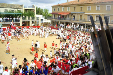 Imágenes del cohete de Caparroso.