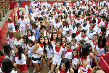 Imágenes del cohete de Caparroso.