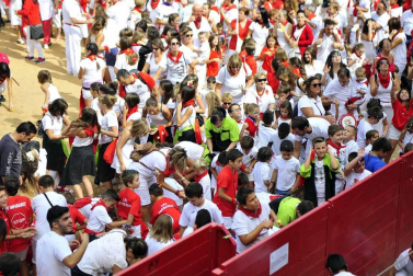 Imágenes del cohete de Caparroso.