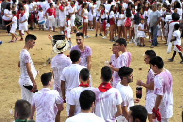 Imágenes del cohete de Caparroso.
