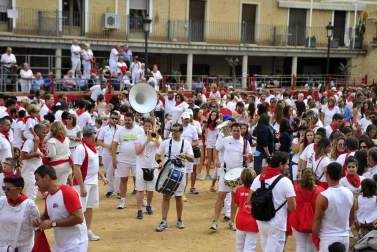 Imágenes del cohete de Caparroso.