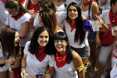 Imágenes del cohete de Caparroso.