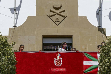 Inicio infantil de fiestas con el cohete de Ayegui