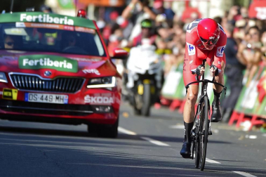 Imágenes de la Vuelta a España: etapa entre Los Arcos y Logroño