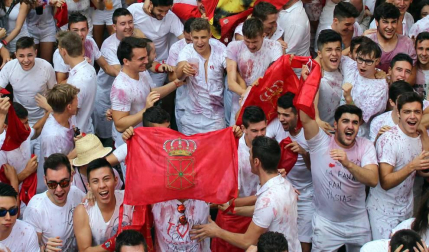 Imágenes del chupinazo 2017.