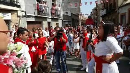 Jota a la Virgen de la Paz cantada por la niña Julene Gómez