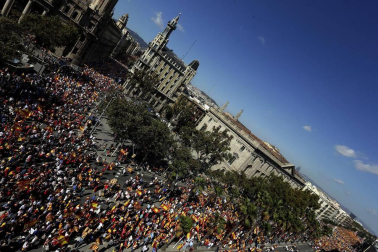 El lema de la manifestación convocada por Societat Civil Catalana es "¡Basta! Recuperemos la sensatez"