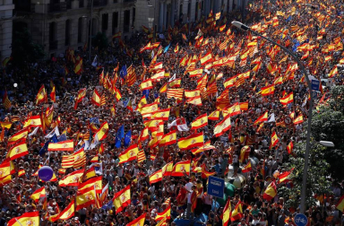 El lema de la manifestación convocada por Societat Civil Catalana es "¡Basta! Recuperemos la sensatez"