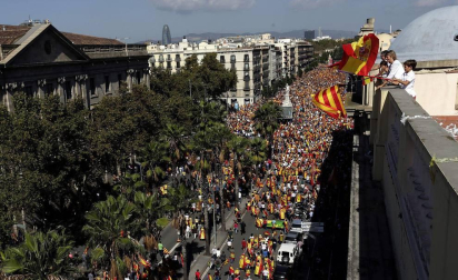 El lema de la manifestación convocada por Societat Civil Catalana es "¡Basta! Recuperemos la sensatez"