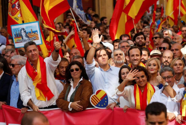 El lema de la manifestación convocada por Societat Civil Catalana es "¡Basta! Recuperemos la sensatez"