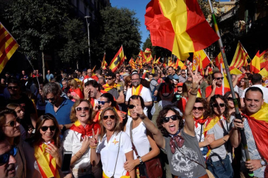 El lema de la manifestación convocada por Societat Civil Catalana es "¡Basta! Recuperemos la sensatez"