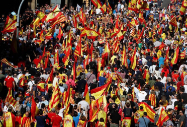 El lema de la manifestación convocada por Societat Civil Catalana es "¡Basta! Recuperemos la sensatez"