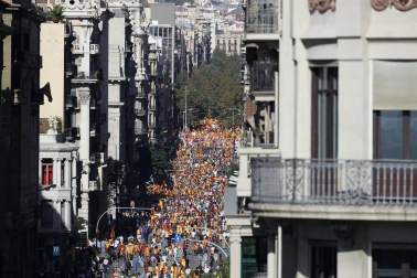 El lema de la manifestación convocada por Societat Civil Catalana es "¡Basta! Recuperemos la sensatez"