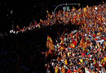El lema de la manifestación convocada por Societat Civil Catalana es "¡Basta! Recuperemos la sensatez"