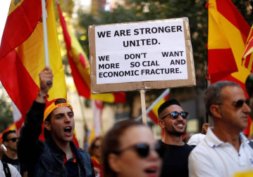El lema de la manifestación convocada por Societat Civil Catalana es "¡Basta! Recuperemos la sensatez"