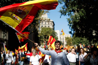 El lema de la manifestación convocada por Societat Civil Catalana es "¡Basta! Recuperemos la sensatez"