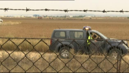 Un F18 se estrella en la base de Torrejón