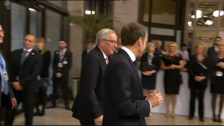 Merkel y Macron expresan su apoyo a Rajoy en Bruselas