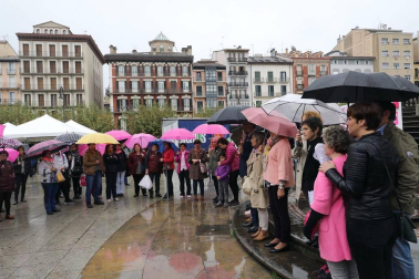 La Plaza del Castillo de Pamplona acogió este sábado 21 de octubre de 2017 el acto organizado por Saray.
