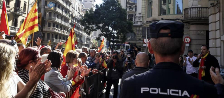 Manifestación convocada por Sociedad Civil Catalana