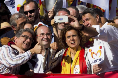 Manifestación convocada por Sociedad Civil Catalana