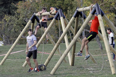 Pamplona acogió este domingo el 'Gladiator's Day', carrera de obstáculos de la Liga OCRA y puntuable para el próximo Europeo