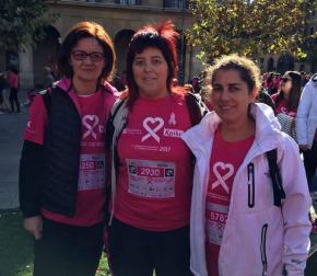 Pamplona se tiñe de rosa en la carrera contra el cáncer de mama