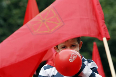 Participantes en la concentración del sábado 3 de junio en Pamplona.