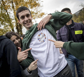Fotos de la Carpa Universitaria 2017 en la Ciudad Deportiva Amaya, en Pamplona.