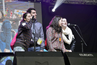 Fotos de la Carpa Universitaria 2017 en la Ciudad Deportiva Amaya, en Pamplona.